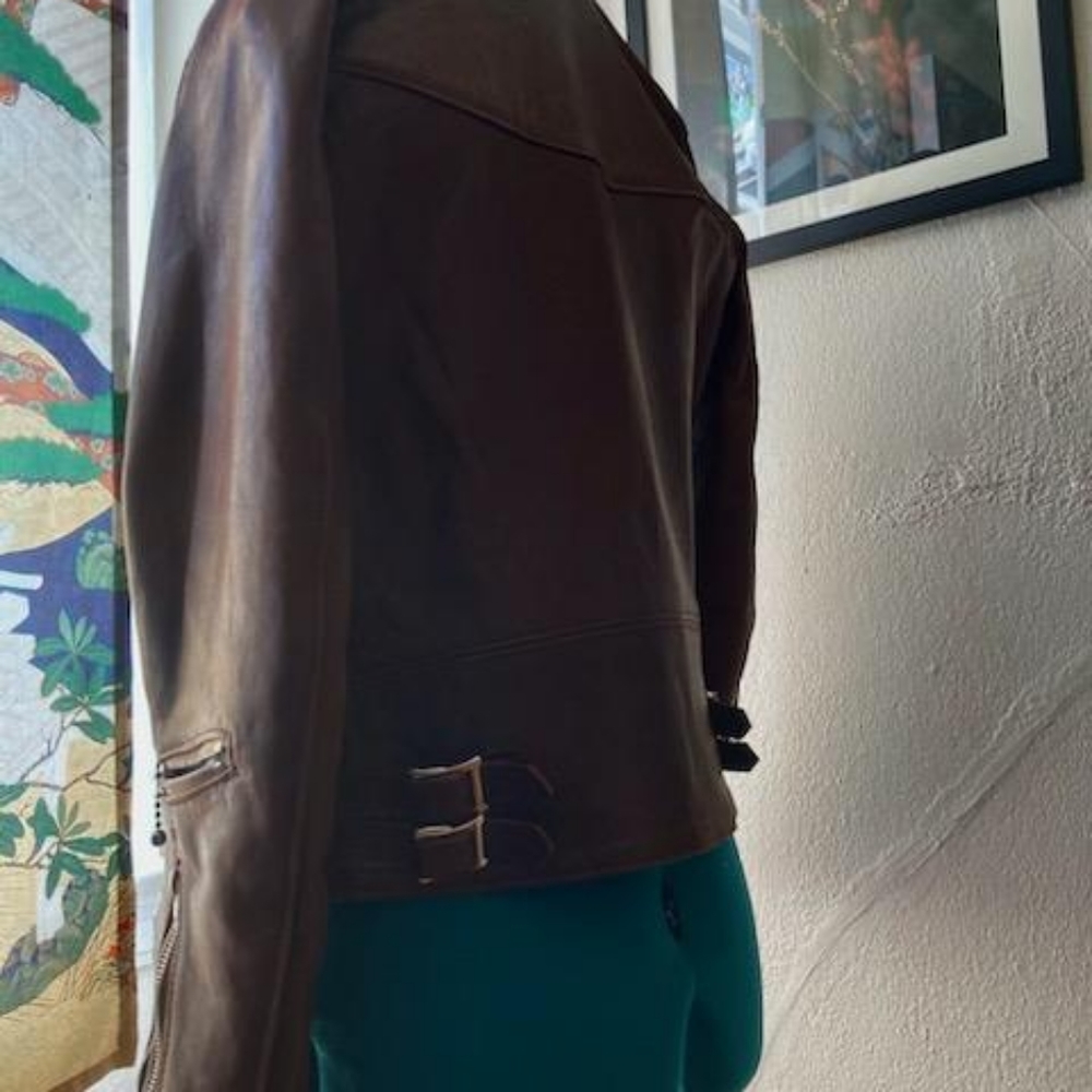 Lewis Leathers Aviakit Women's Brown Leather Jacket (36, UK - equiv. to US 6) - Picture 3 of 5